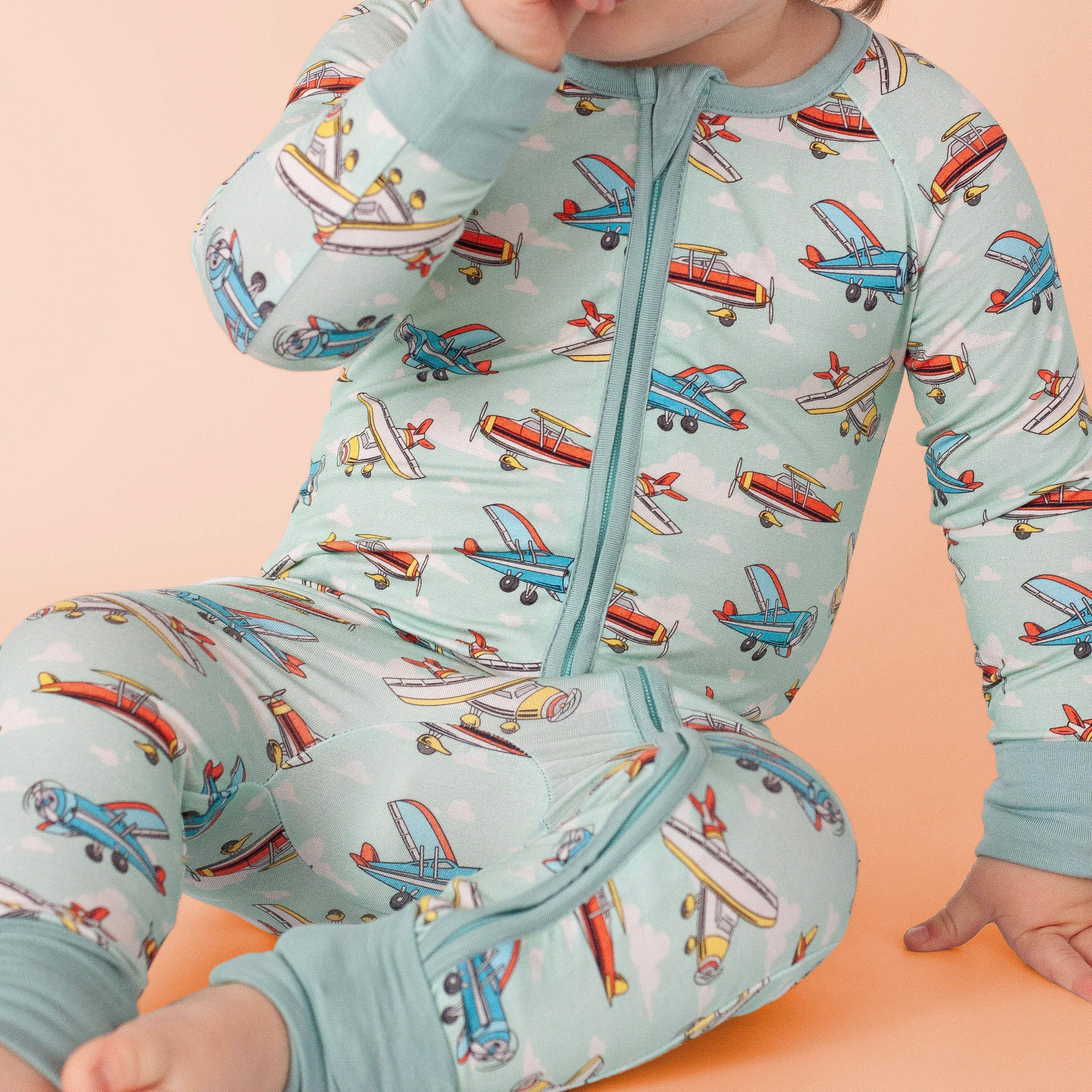 Sky High Snoozer Zippy Romper – Nest and Moon