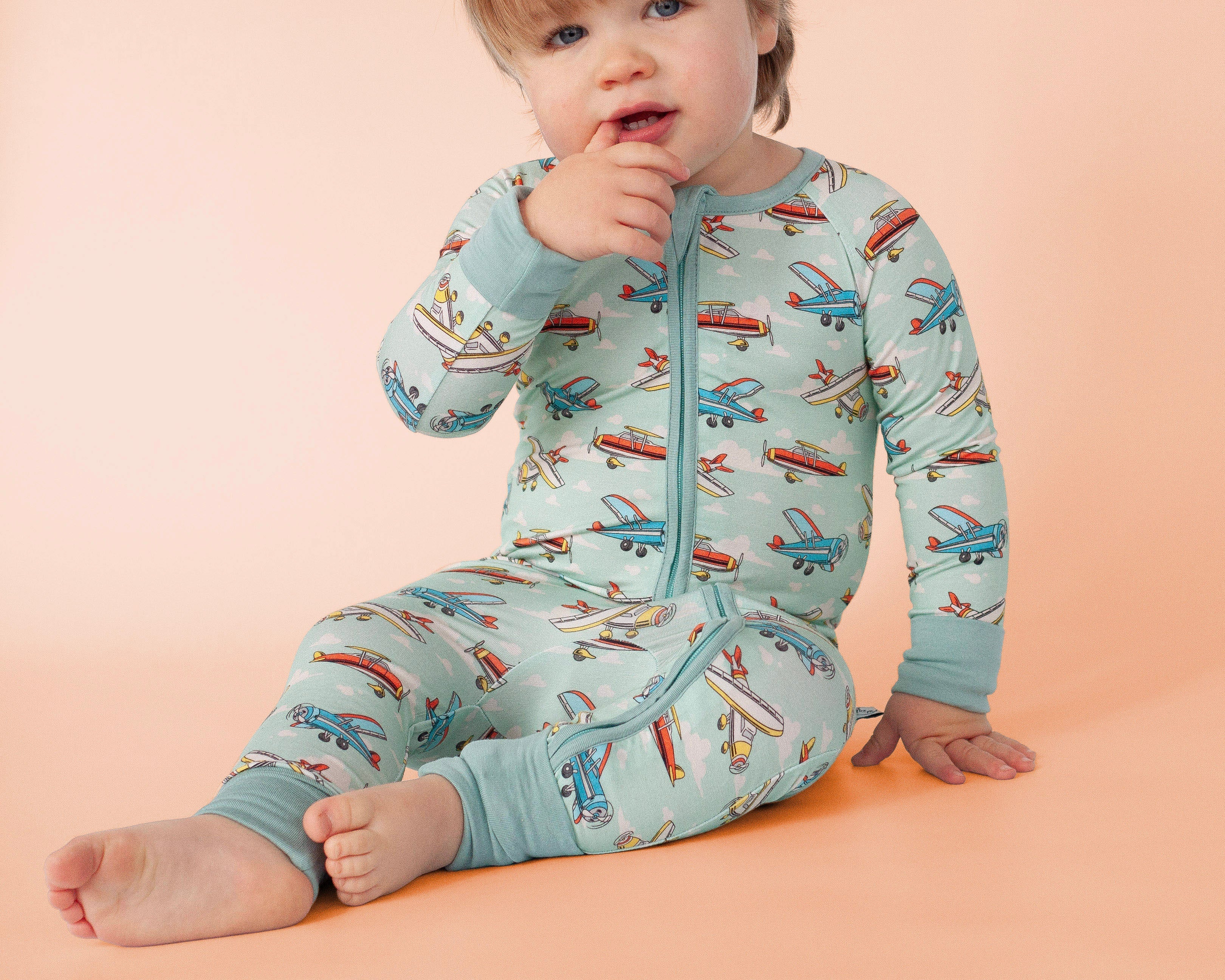 Sky High Snoozer Zippy Romper – Nest and Moon